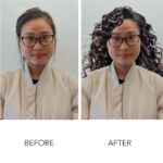 Photo retouching in “before and after”